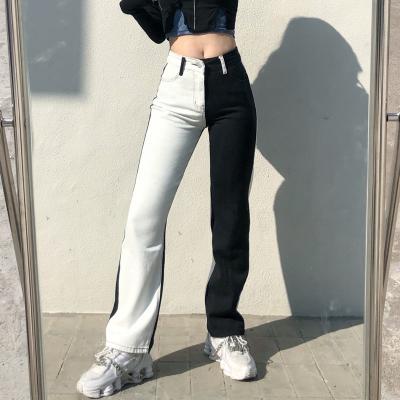 China Y2K Street Hip Hop Harajuku Loose Straight Wide Leg High Waist Retro Super Stretch QUICK DRY Jeans Women Wide Leg Pants for sale