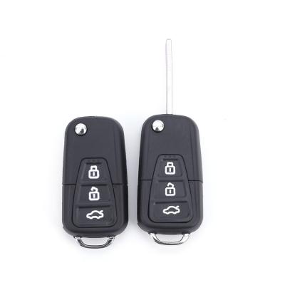 China Wholesale Car Key Remote Car Key Blank With ABS 3 Buttons Folding Car Key for sale