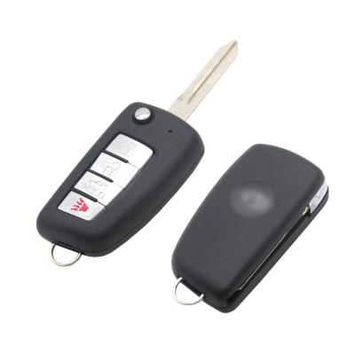 China Easy To Reset Car Folding Remote Key Shell With Replacement 4 Buttons for sale