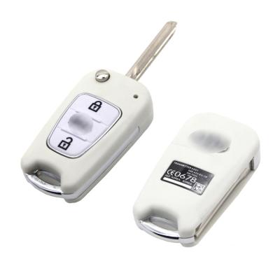 China Easy To Use Wholesale Folding Replacement Car Key Shell With Buttons White Color From China for sale