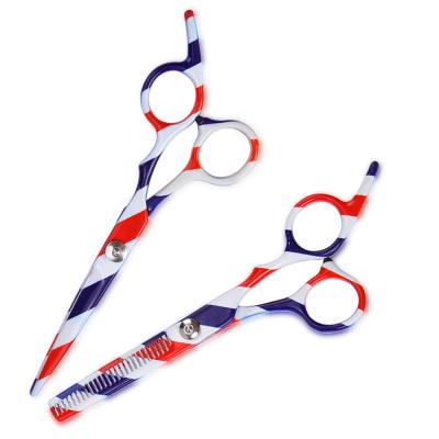 China Barber Scissors Barber Hair Scissors Flat Barber Scissors Teeth Thinning Scissors for sale