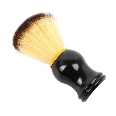 China Barber Shop Waterproof Men's Nylon Hair Beard Brush Shaving Household Shaving Wooden Handle Foaming Cleaning Shaving Beard for sale