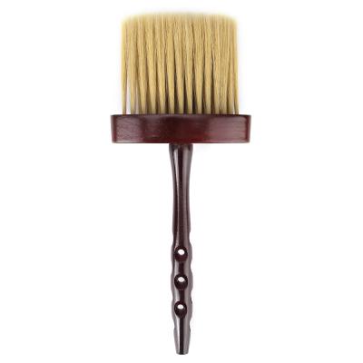 China Wholesale Wooden Handle Hair Salon Fashion Favorite Beard Clean Brushes With Longer Hair Barber Salon Tools for sale