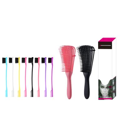 China Salon Wholesale Detangling Lighlight Brush Eyebrush Eight Rows Octopus Comb Open Ribs Quickly Air Dry Hair Comb Sets for sale