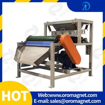 China Single Layer Dry Powder Magnetic Drum Separator For Belt Conveyor for sale