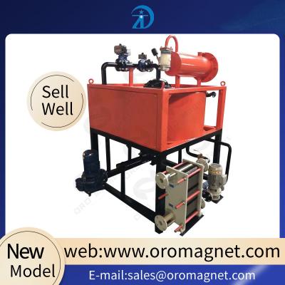 China 380ACV Oil Cooling Wet High Intensity Magnetic Separator For Feldspar / Clay Kaolin Ceramic Slurry for sale