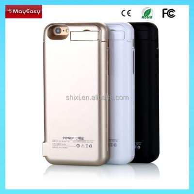 China Battery Case for iPhone 6/6S Ultra Slim 6800mAh Rechargeable Power Bank for sale