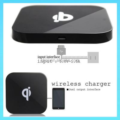 China Mobile Phone Electronic Gadgets New For 2015 Dual USB Port Wireless Charger Transmitter Wireless Charger Pad for sale