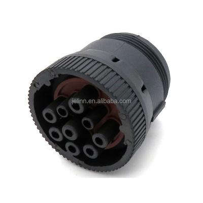 China Car Type 1 German 9 Pin J1939 Female Connector With 9 PCS Terminals for sale