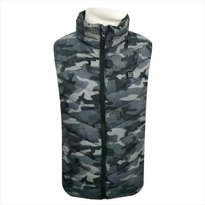 China Waterproof 2021 Winter Unisex Outdoor Three Level Control Vest Carbon Fiber Washable Usb Charging Heated Vest for sale