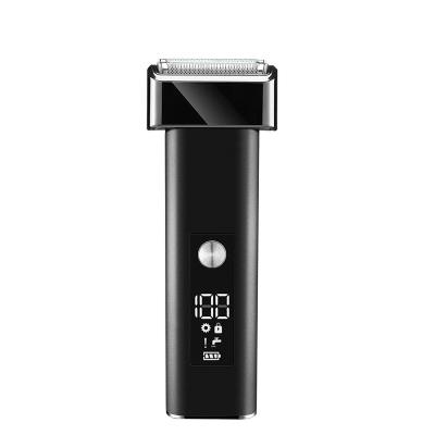 China Twin Blade Moisturizer Men's Shaver All Metal Housing Aluminum Razor For Men Quick Charging Beard Razor Swapping Wet And Dry Two Blades for sale