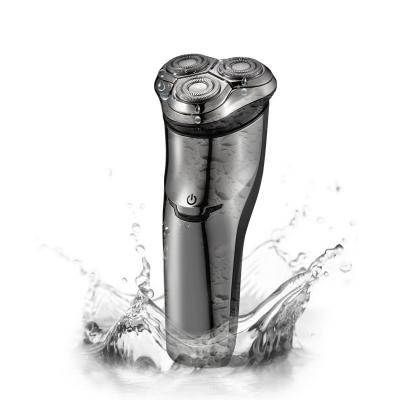 China Triple Blade 3D Wet & Dry Floating Razor For Man Triple Rotary Blade Men Shaving Razor Sideburn Trimmer Auto USB Charging for sale