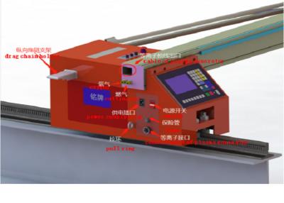 China Tipo máquina do pórtico de corte do aço carbono, tamanho portátil do cortador 3*5m do perfil à venda