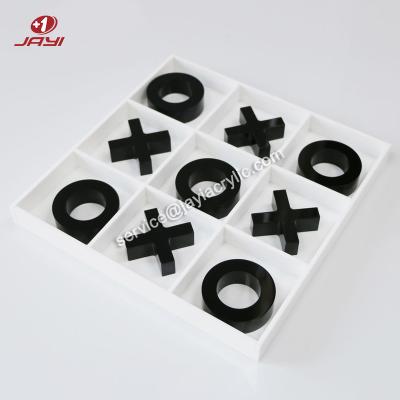 China Factory Custom Acrylic XO Board JAYI Decoration Crystal Game XO Game /XOXO Acrylic Game Set for sale