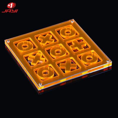 China JAYI Wholesale Cheap Color Board Tic Tac Toe XO Acrylic Indoor Game Leisure And Entertainment For Office for sale