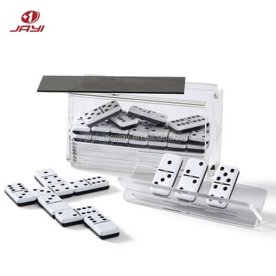 China Custom Deluxe Acrylic Domino Game Set With Stands Guangdong, China Acrylic Game Set for sale