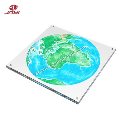 China JAYI Environmentally Friendly Custom Clear Educational Fun Toy Acrylic Jigsaw Puzzles Game for Adults and Kids for sale