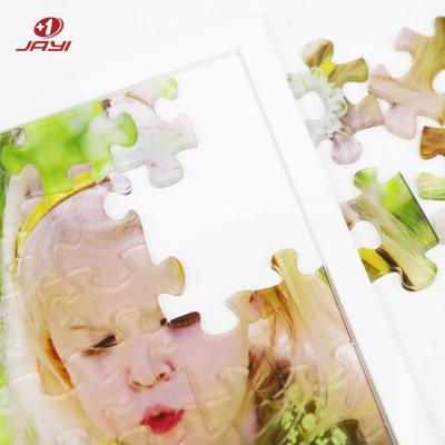 China JAYI Environmental Friendly Custom Laser Cut Educational Puzzle Toy Game Acrylic Jigsaw Puzzle With Custom Silk Screen Printing Pattern for sale