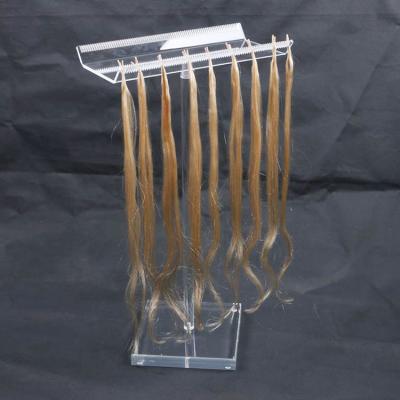 China JAYI Hair Extension Display Stand Wholesale Hot Selling Transparent Desktop Stand Amazon Acrylic Hair Extension Display Rack for sale