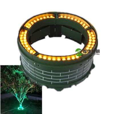 China Garden Landscape IP65 Outdoor Round RGB Floodlight 18Wx5 90W Variable Led Palm Tree Lamp for sale