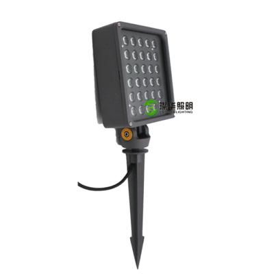 China IP65 LANDSCAPE Square Warm White 3000K DC24V Garden Park Buried Ground Spotlight 24W 36W Led Outdoor Spike Light for sale