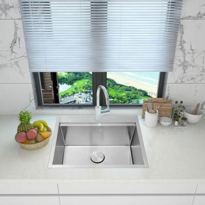 China Without Faucet Strong Quality 304 Stainless Steel Hand Made Kitchen Sink for sale