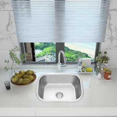 China Without Faucet Factory Supply Customized Size 304 Stainless Steel Double Sink For Kitchen for sale