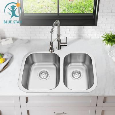 China Without Faucet Top Mount Sinks Quartz Composite Color Granite Sink Black Composite Kitchen Sink Double Bowl for sale