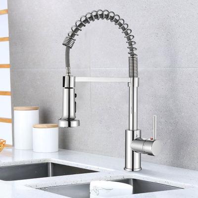 China Pull Out Spray Sensor Kitchen Faucet Brass Pull Down Sensor Automatic Kitchen Sink Mixer Sale Plated Ceramic Classic Body OEM Hot Style for sale