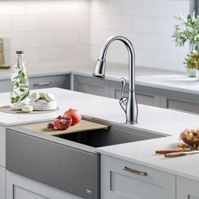 China Pull Out Spray Sensor Kitchen Faucet Brass Pull Down Sensor Automatic Kitchen Sink Mixer Sale Plated Ceramic Classic Body OEM Hot Style for sale