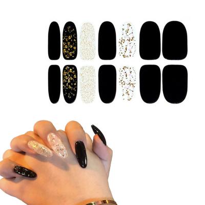 China Easy Apply High Quality Fashion Design Nail Art Wraps Sticker Decoration Nail Wraps Polish Strips for sale