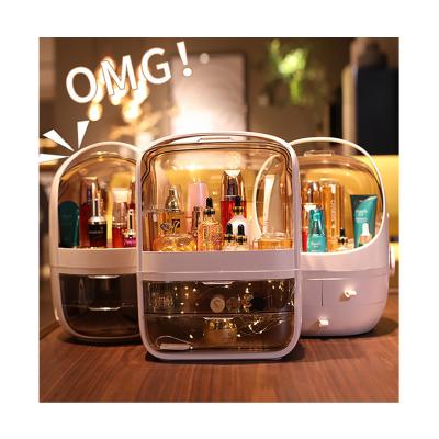 China JX- Makeup Drawer Organizer Bathroom Countertop Viable Transparent Cosmetic Storage Box Luxury Jewelry Nail Polish Storage Case for sale