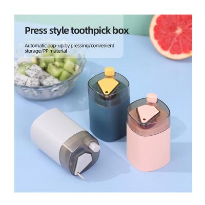 China JX- Viable Creativity Automatic Toothpick Holder Dispenser For Kitchen Restaurant Automatic Novelty Pocket Toothpick Storage Box for sale