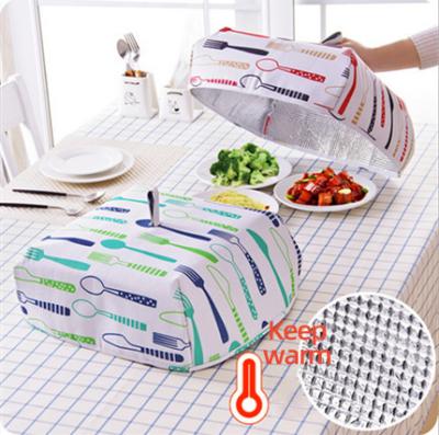 China JX-Creative Viable Aluminum Foil Foldable Food Blanket Insulation Meal Blanket Meal Insulation Dust Cover For Dining Table Insulates Flies for sale