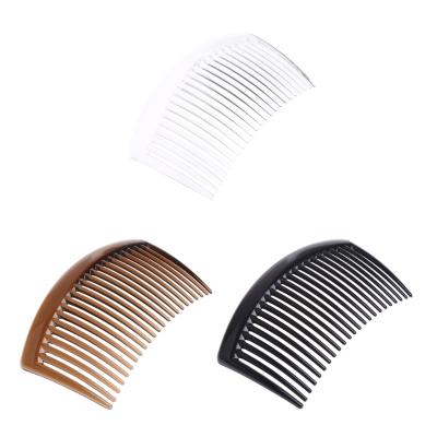 China Comfortable Handmade Women DIY Hair Accessories Headwear Set Comb 23 Tooth Plastic Clip Hair Combs for sale