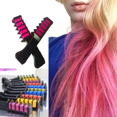 China Easy coloring EASY! Mini Hair Dye Comb Gray Disposable Purple Hair Color Chalk Red Hair Dye Tool for sale