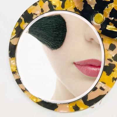 China 2020 Fashion Non-Specific Handmade Makeup Acetate Pocket Mirror for sale