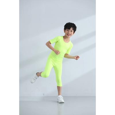 China 2021 New Breathable Fashion Kids Soccer Legging Custom Made Legging Set For Kids for sale