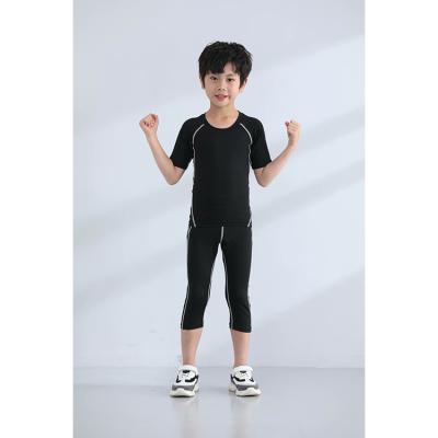 China Good Quality Breathable Kids Yoga Leggings Matching Legging Sets For Kids Black for sale