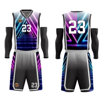 China 2021 Breathable Fast Delivery Digital Sublimation Printing Basketball Jersey Fabric Basketball Tank Tops Plain for sale