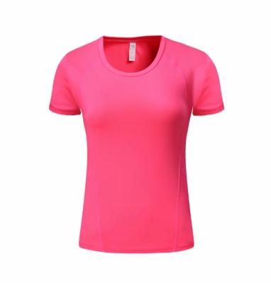 China High Quality Breathable Women's Gym Wear Breathable Mesh Yoga Top Workout Sport Short Sleeve T-Shirt for sale