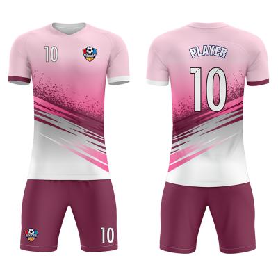 China Sets High Performance Customized Printing New Design Style Sport Youth Soccer Jersey Uniforms Set for sale