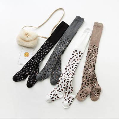 China Gray White Black Brown Baby Socks Kids Designer Socks Leopard Thermal Spot 2021 Kids Stockings for sale