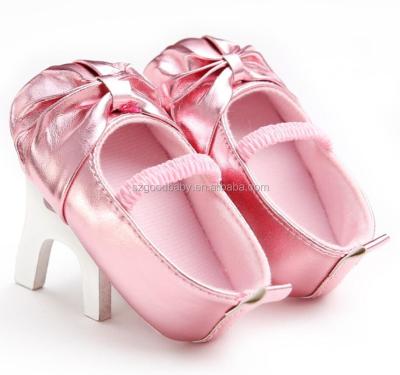 China Wholesale Cheap Shiny Pink Baby PU Mary Jane New Shoes Baby Baba Shoes Baby Girl Soft Sole Sole for sale