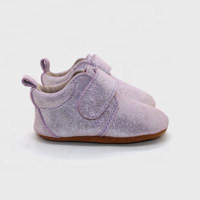 China Wholesale Deodorization Baby Shoes Leather Soft Sole For Boys Girl Pink Glitter Baby Leather Shoes for sale