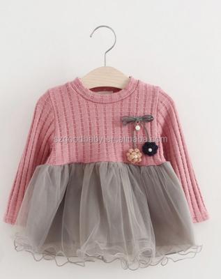 China 2017 Handmade Beautiful Baby Tutu Dress Baby Girl Dress Breathable Baby Dress for sale