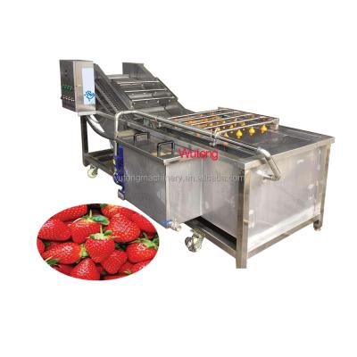 China Easy Operation Industrial Bubble Washing Machine Dates Apple Ginger Vegetable And Fruit Washing Machine for sale