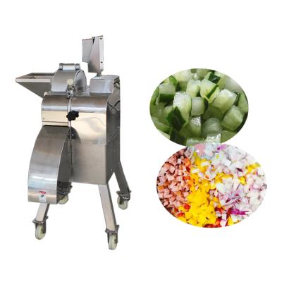 China High Efficiency Easy Operate Electric Vegetable Fruit Cutter Okra Carved Vegetable Cube Cutting Chopper Slicer Machine for sale