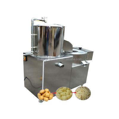 China Sweet Potato Chips Cleaning Machine Carrot Chips Cleaning Peeling and Cutting Machine for sale