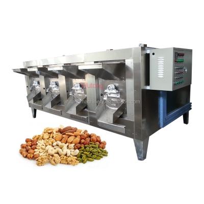 China High Efficiency Easy Operation 100 Kg/H Peanut Roasting Machine Gas Sesame Roasting Machine Nuts Roasting Machine for sale